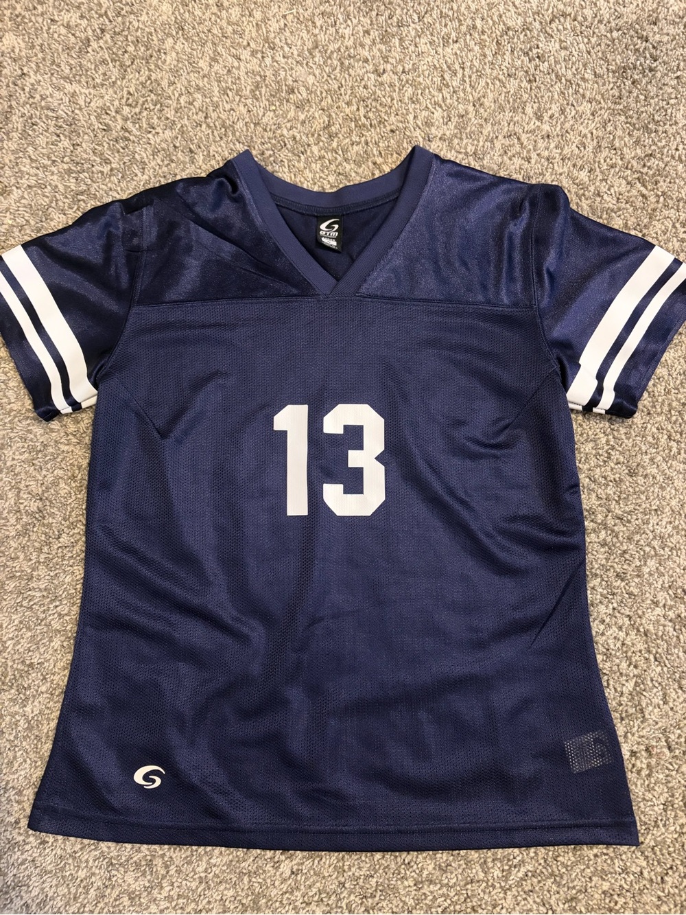 Women’s Navy Athletic Jersey with White Number 13